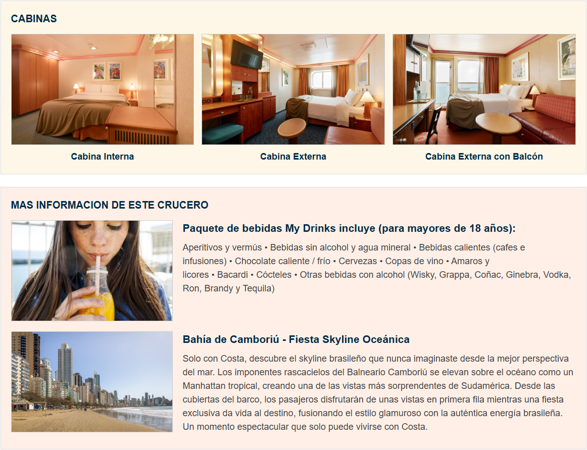 PROMO ESPECIAL COSTA SERENA - SALIDA 8 de MARZO DESDE BUENOS AIRES